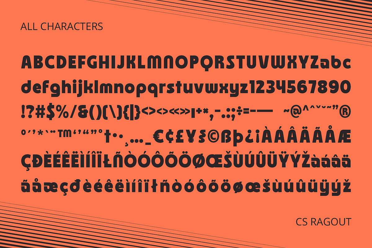 CS Ragout – Bold Font, a Sans Serif Font by Craft Supply Co. (Photo 8 of 8)