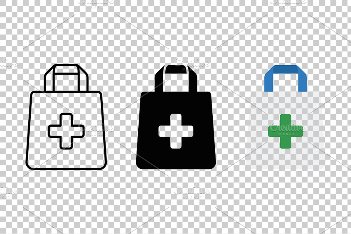 Medical Bag Icon Vector Pack, an Object Graphic by Artonix (Photo 3 of 3)