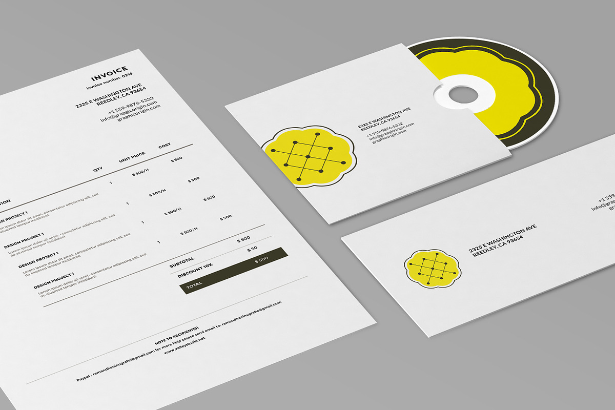 Minimal Branding Identity, a Stationery Template by Graphic Origin (Photo 3 of 13)