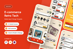 Neonova - E-commerce Retro Tech App, an App Template by productype1