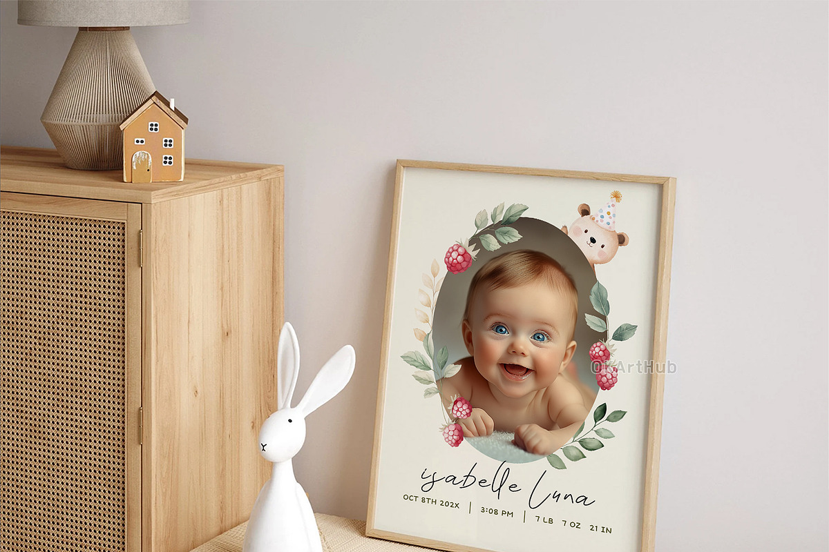 Woodland Birthday Animals Clipart, a Decorative Illustration by OKArtHub (Photo 9 of 9)