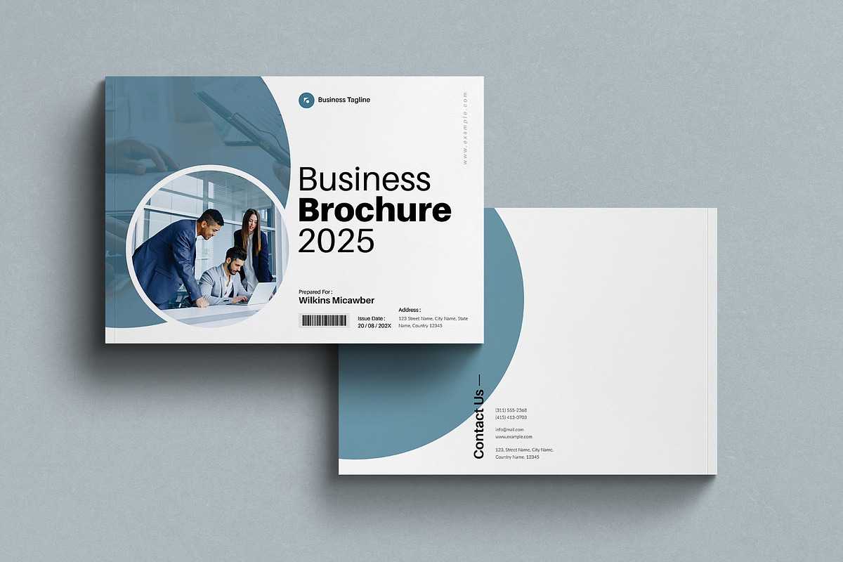 Business Brochure Template Landscape, a Brochure Template by E-Type (Photo 7 of 7)