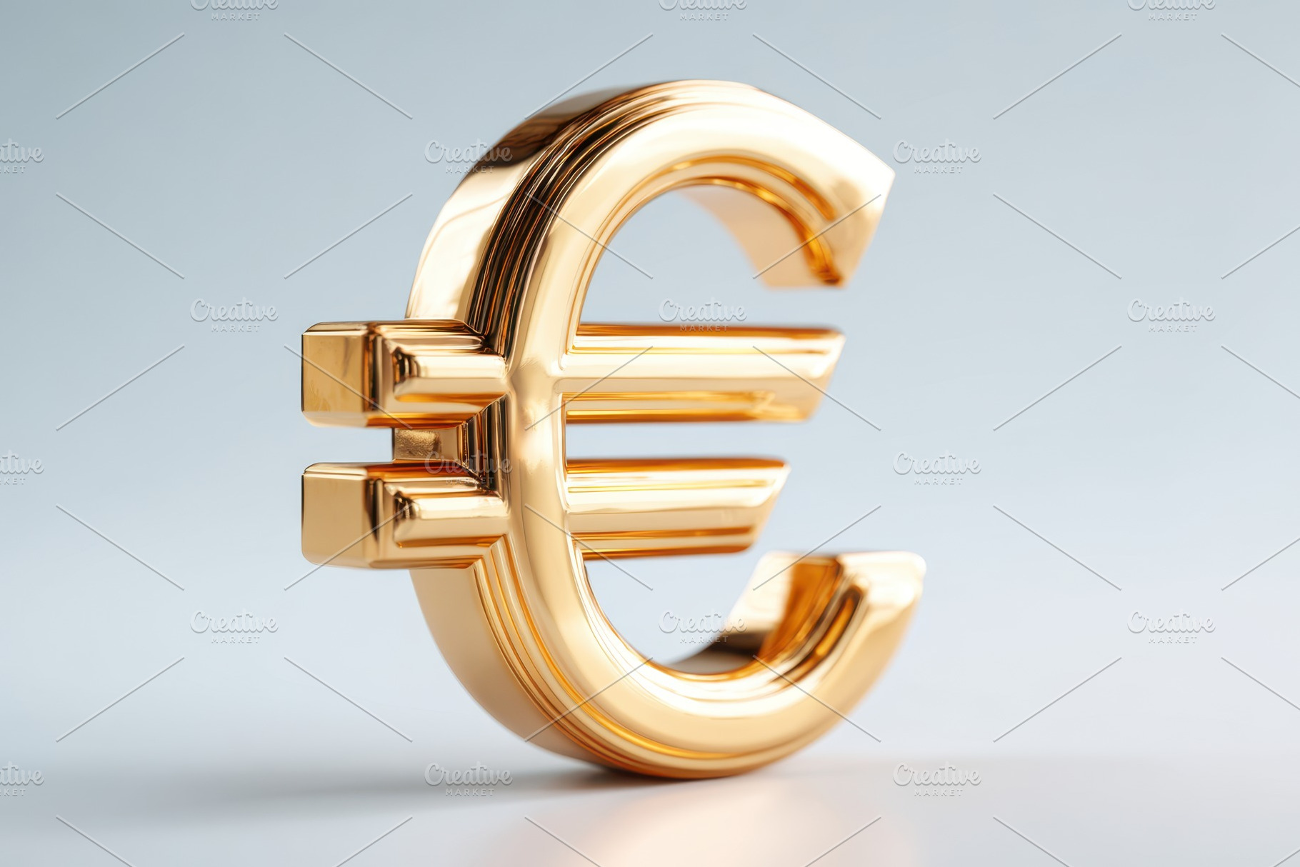 Gold euro currency symbol on light background, a Business Photo by AlyaAnd