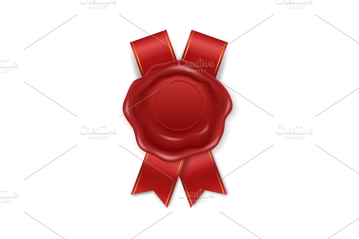 Wax Seal. Vector Set., an Object Graphic by Gomolach (Photo 6 of 11)