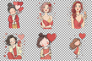Valentine Rose Gold Reverie Girl Cli, an Illustration by Sublimation Artist (Thumbnail 4 of 6)