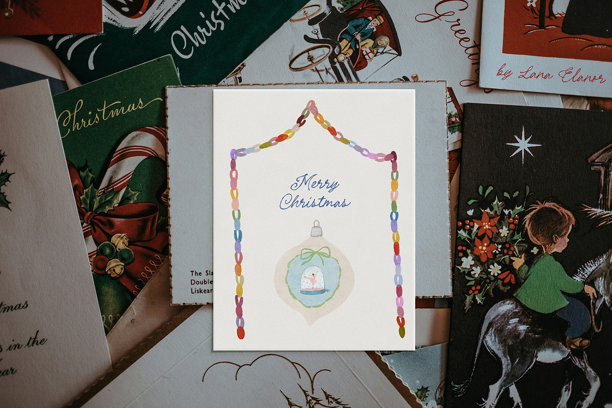Hand-Painted Christmas Decor Garland, a Seasonal Illustration by Lana Elanor (Photo 9 of 11)