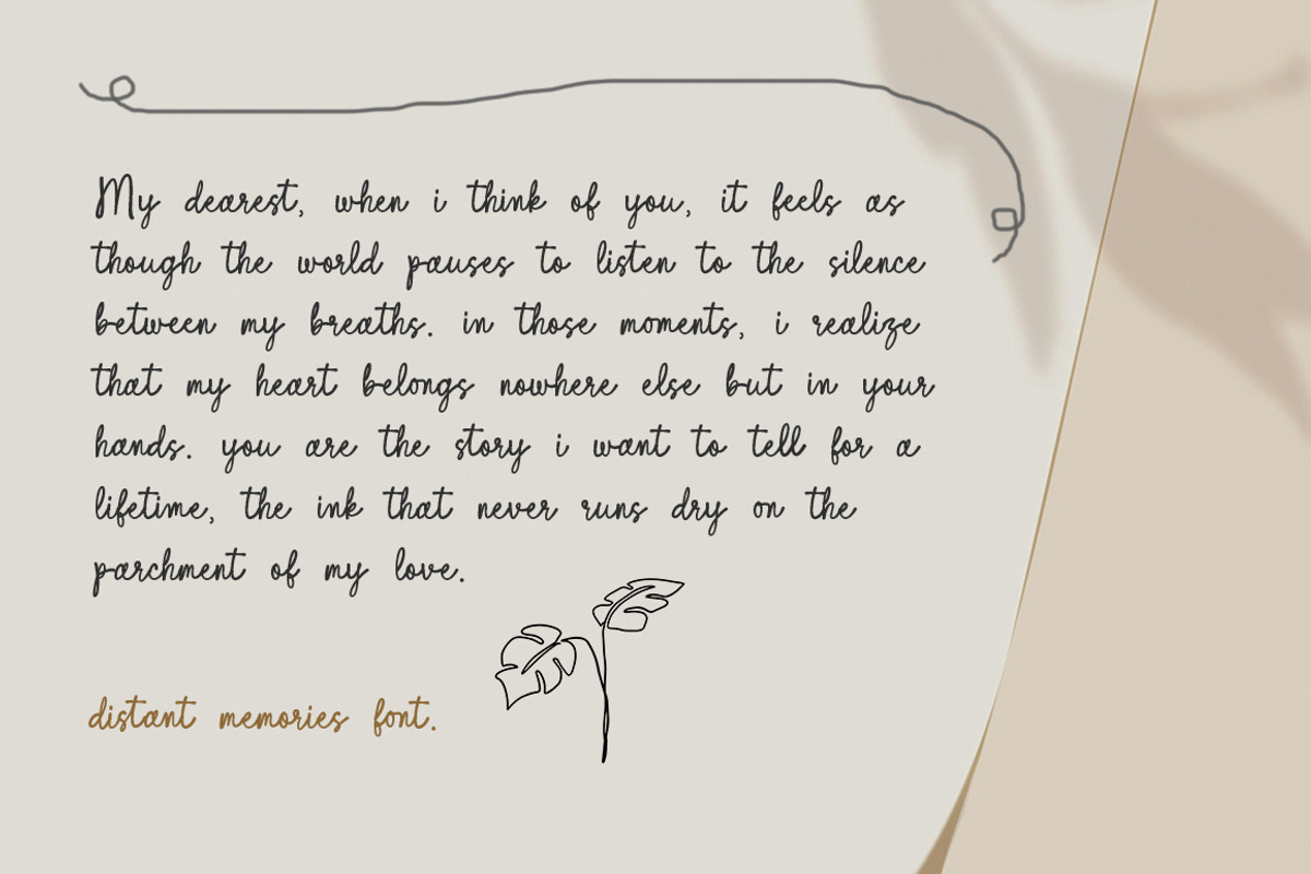 Distant Memories, a Handwritten Font by Bluestype Studio (Photo 2 of 6)