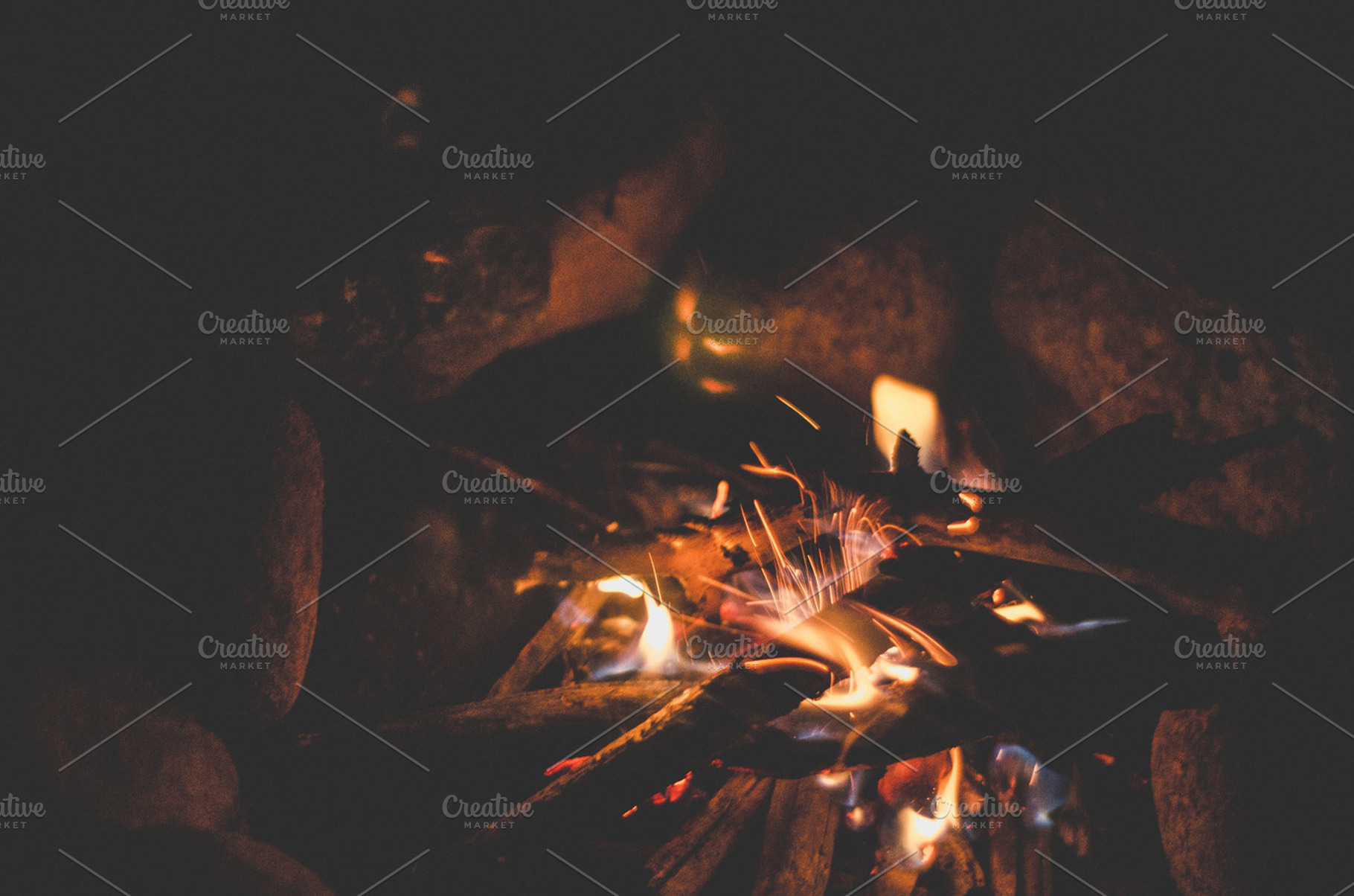 Campfire containing campfire, fire, and camp, a Nature Photo by Stephanie Mikuls