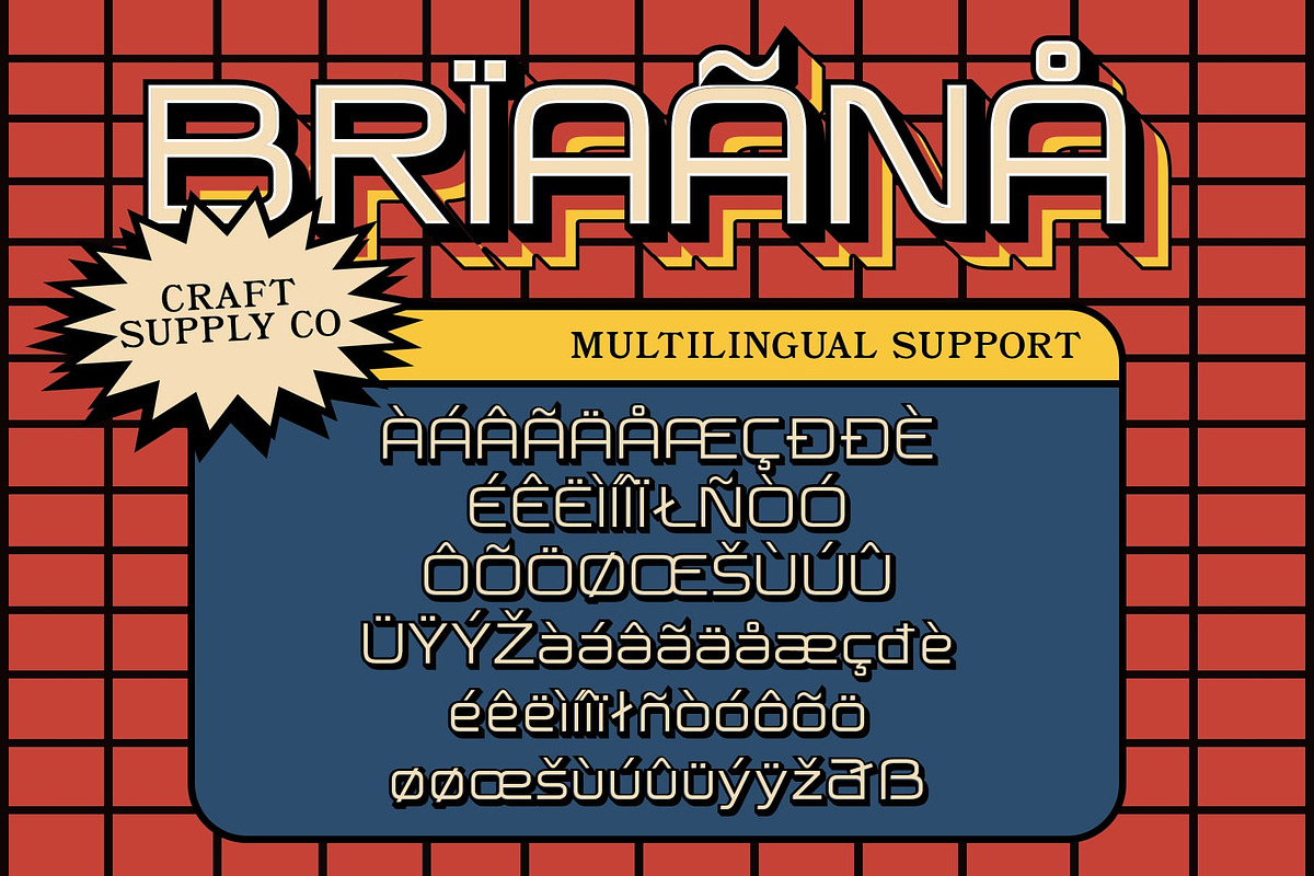 Megatrans 3D, a Sans Serif Font by Craft Supply Co. (Photo 6 of 8)