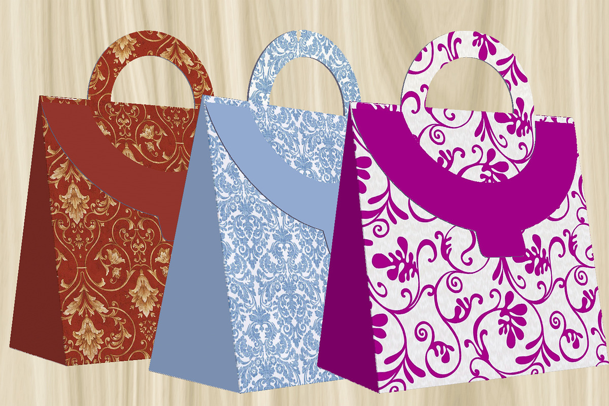 5 Ornamental Gift Sachets - PDF Prin, a Print Template by Kseniya-Omega (Photo 2 of 6)