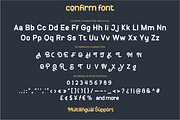 Confirm, a Sans Serif Font by twinstd (Thumbnail 5 of 11)