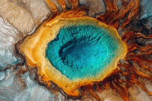 Yellowstone National Park hot spring, a Photo by Beautiful things