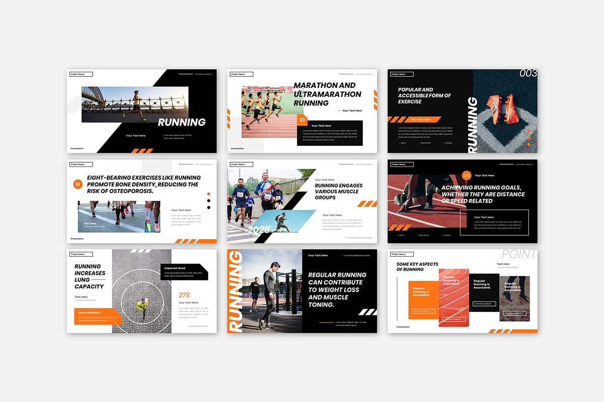 Running Athlete Sport Powerpoint, a Presentation Template by Robs Daily Design (Photo 7 of 10)