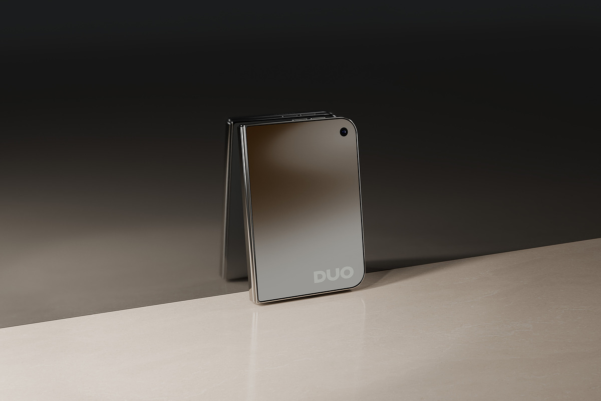 Folded iPhone Duo Mockups, an iPhone Mockup by Design Squad (Photo 7 of 8)