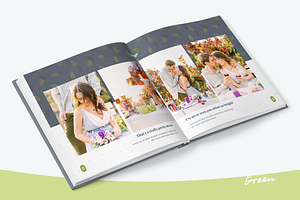 Photo Album Template - Green