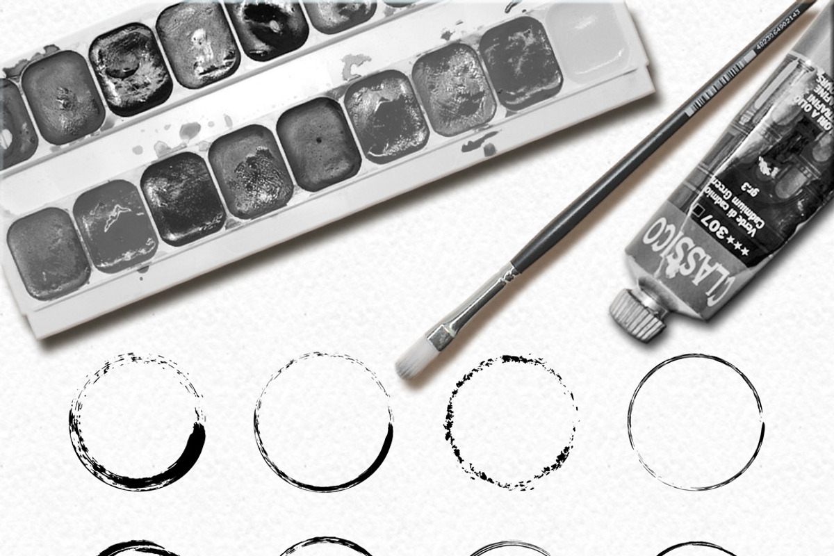 Grunge Brush Shapes, an Object Graphic by Pink Ocean (Photo 3 of 6)