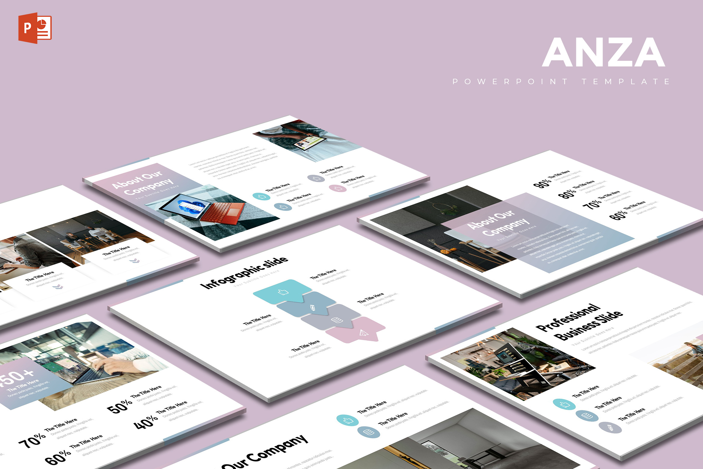 Anza - Powerpoint Template, a Presentation Template by AQR Studio