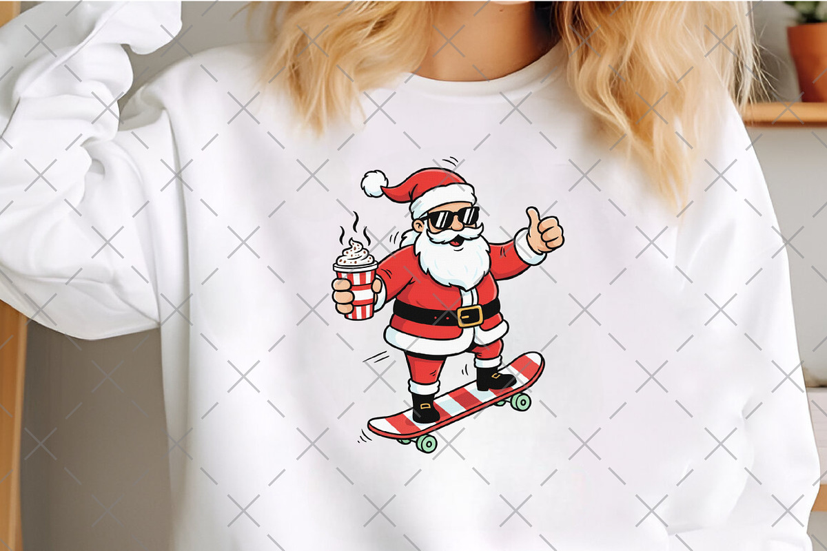 Cool Santa Claus PNG, an Illustration by Craft Nest (Photo 3 of 6)