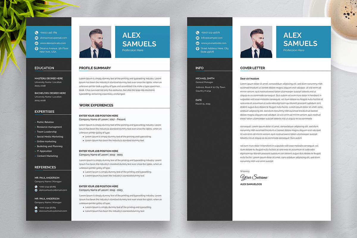Professional Word Resume CV, a Resume Template by Aspect_Studio (Photo 2 of 4)