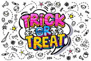 Trick or Treat message, an Illustration by VectorStory (Thumbnail 1 of 2)