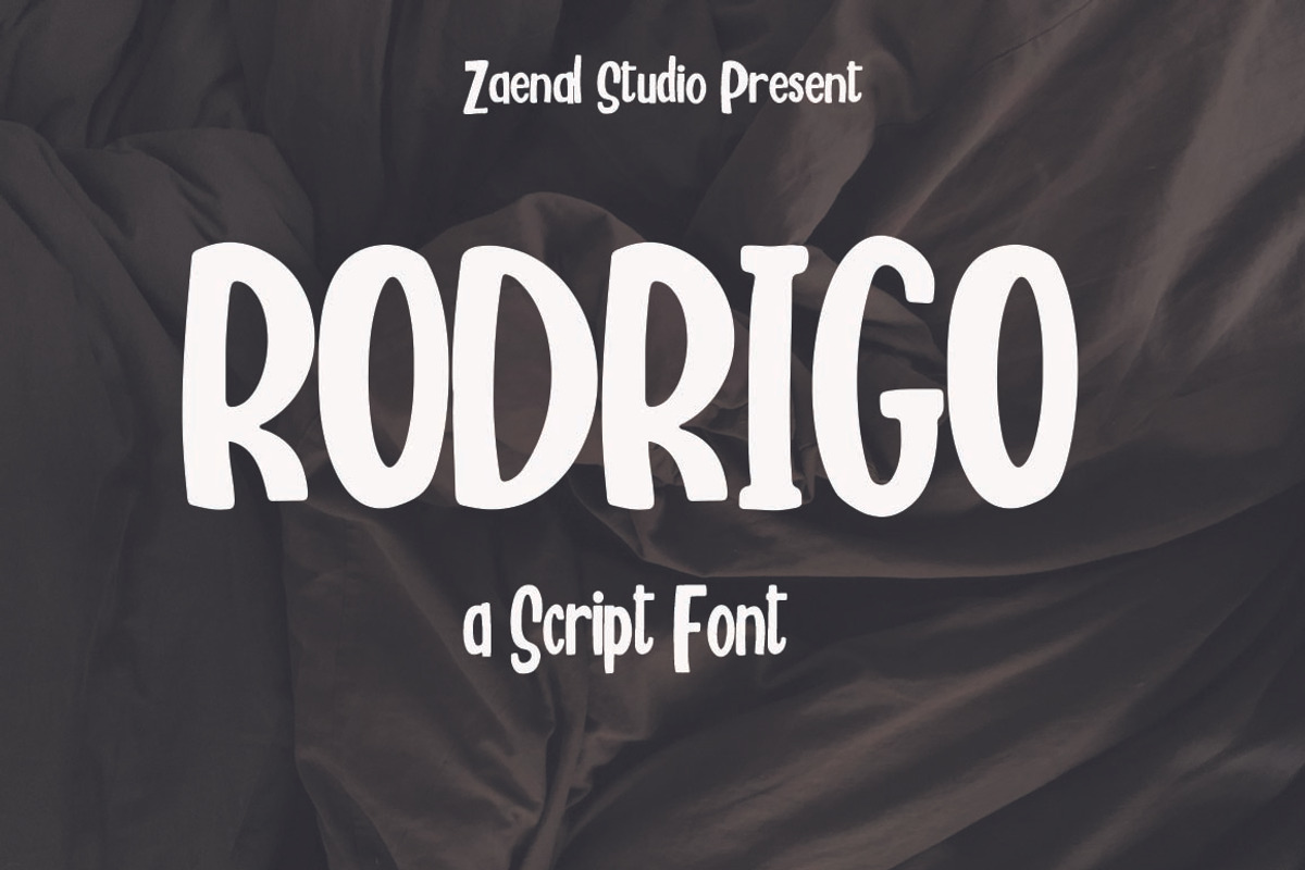 Rodrigo, a Script Font by Zaenal Studio (Photo 1 of 6)