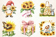 Sunflower Mother’s Day Clipart Bundl, a Seasonal Illustration by Rose Art (Thumbnail 3 of 4)