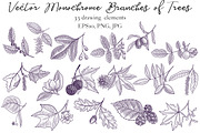 Vector Monochrome Branches of Trees, an Illustration by cat_arch_angel (Thumbnail 5 of 12)