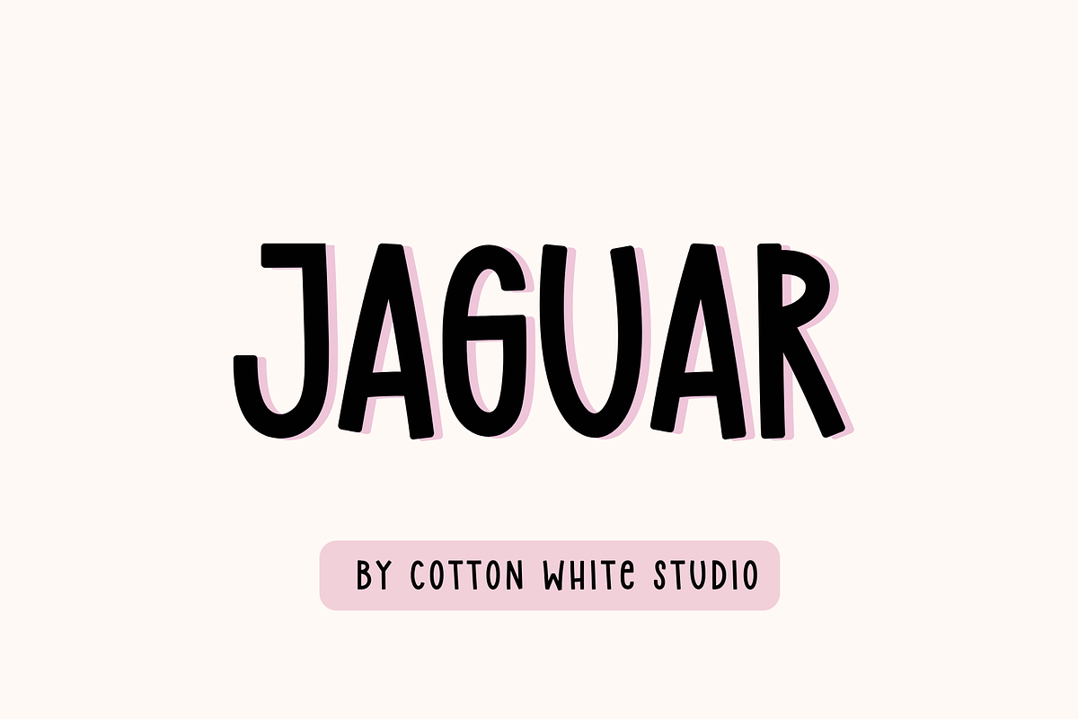 Jaguar, a Handwritten Font by Sofia Skoog (Photo 1 of 10)