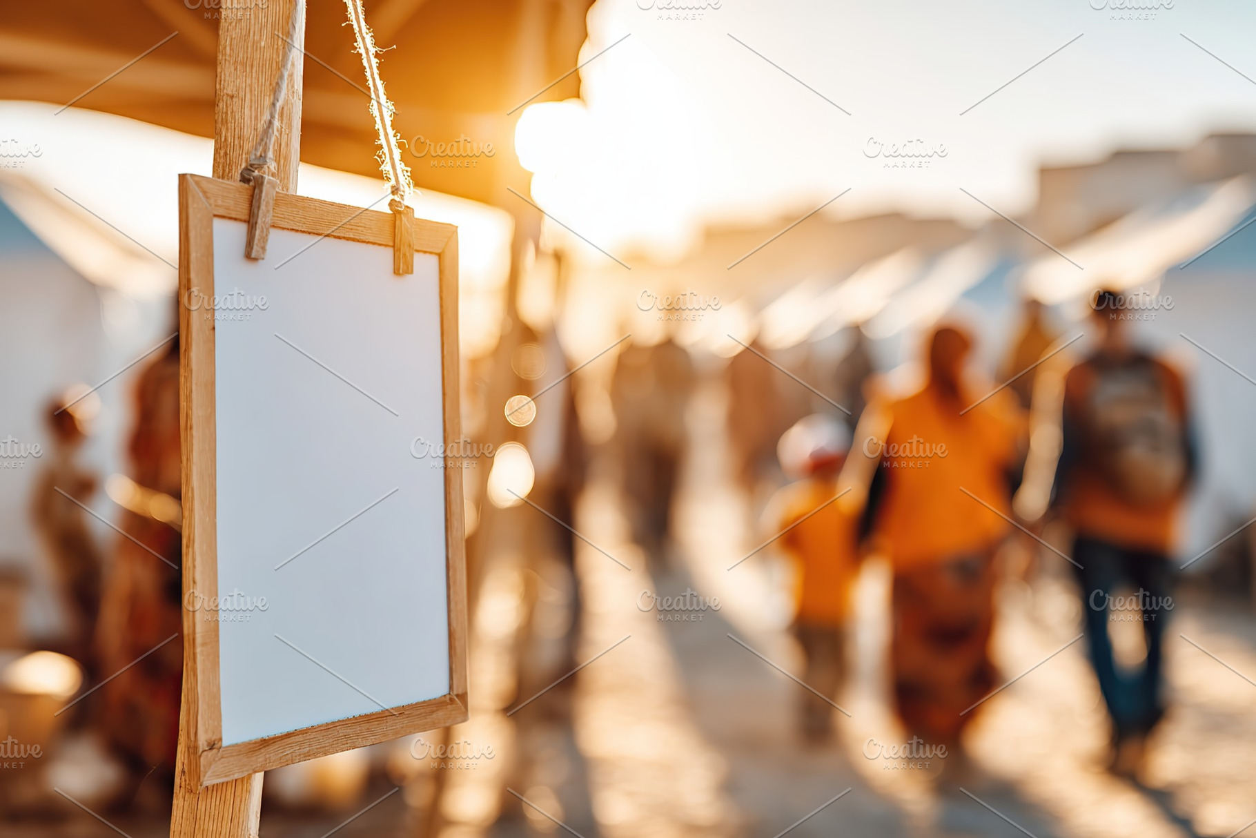 Social poster displayed on a fence during outdoor community gathering in warm s, a Background Photo by AlyaAnd