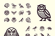Birds Silhouette Icon Set, a Solid Icon by Creative Stall (Thumbnail 8 of 9)