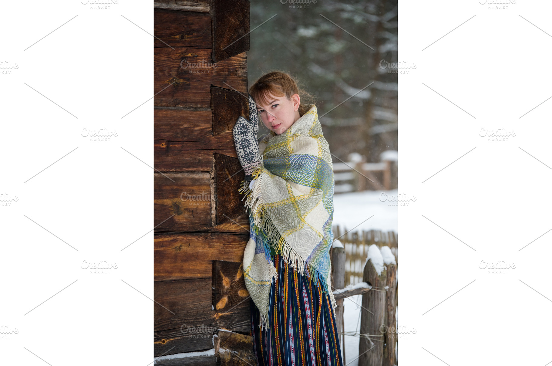 Latvian woman in traditional dress, a Person Photo by COLORFUL