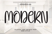 MODERN | Script Font, a Handwritten Font by Scratchones (Thumbnail 1 of 8)