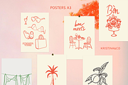 Bonjour, Madame! – Doodles & Posters, an Object Graphic by Kristina&Co (Thumbnail 5 of 13)