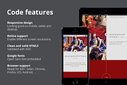 Louis - Timeline, Portfolio, Resume, a HTML Template by Holl (Thumbnail 2 of 3)