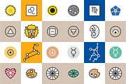 Horoscope Astrology Sign Icons, an Outline Icon by Marmalade Moon (Thumbnail 5 of 7)