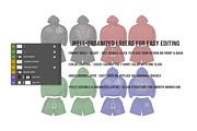 Streetwear Zip Hoodie Set Mockup PSD, a Hoody Mockup by std.badboy (Thumbnail 3 of 4)