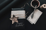 Glitter. Festive font with sparks, a Script Font by AnMark (Thumbnail 13 of 17)