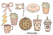 Groovy Retro Daisy Clipart Bundle, a Graphic by Murphy & Frank (Thumbnail 7 of 9)