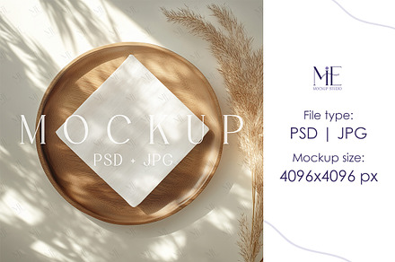 Paper Napkin Mockup, Cocktail Napkin, a Merchandise Mockup by Mie Mockup Studio