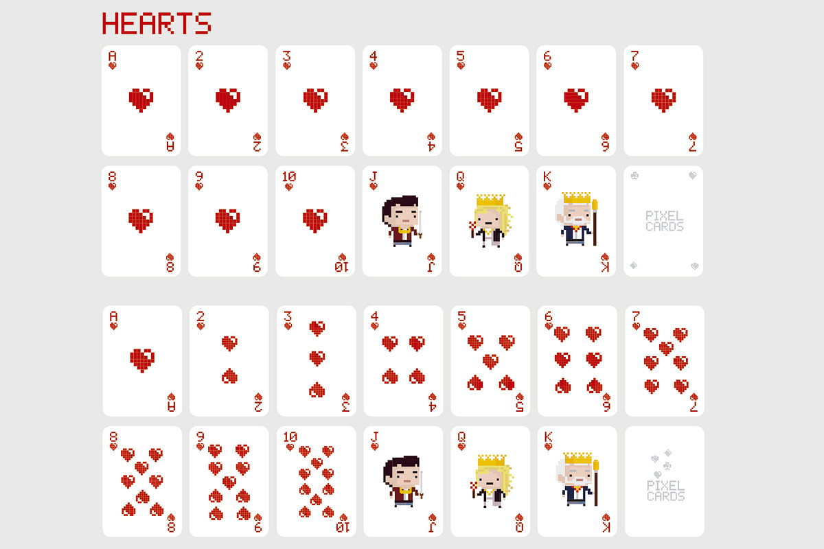 Pixelated Poker Cards, an Illustration by DeLaGranSiete (Photo 6 of 6)