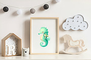 Summer Mermaid Watercolor Clipart, an Illustration by CreationArt (Thumbnail 4 of 9)