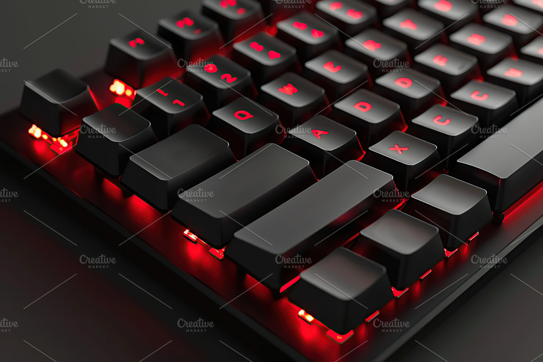 Gaming keyboard with backlight, a Technology Photo by AlyaAnd