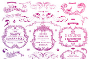 600+ Vintage Frames and Emblems, a Decorative Illustration by Anna Ozerina (Thumbnail 6 of 11)