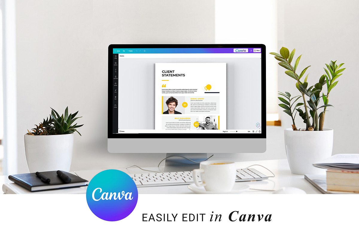 Annual Report Canva, a Brochure Template by DesignDevisers (Photo 9 of 11)