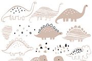 Dinosaurs + BONUS 144 elements, a Pattern Graphic by Lineli (Thumbnail 3 of 10)