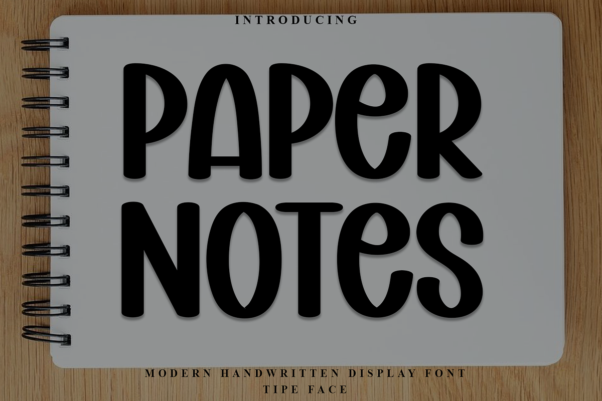 Paper Notes, a Script Font by InermediaSTUDIO (Photo 1 of 8)