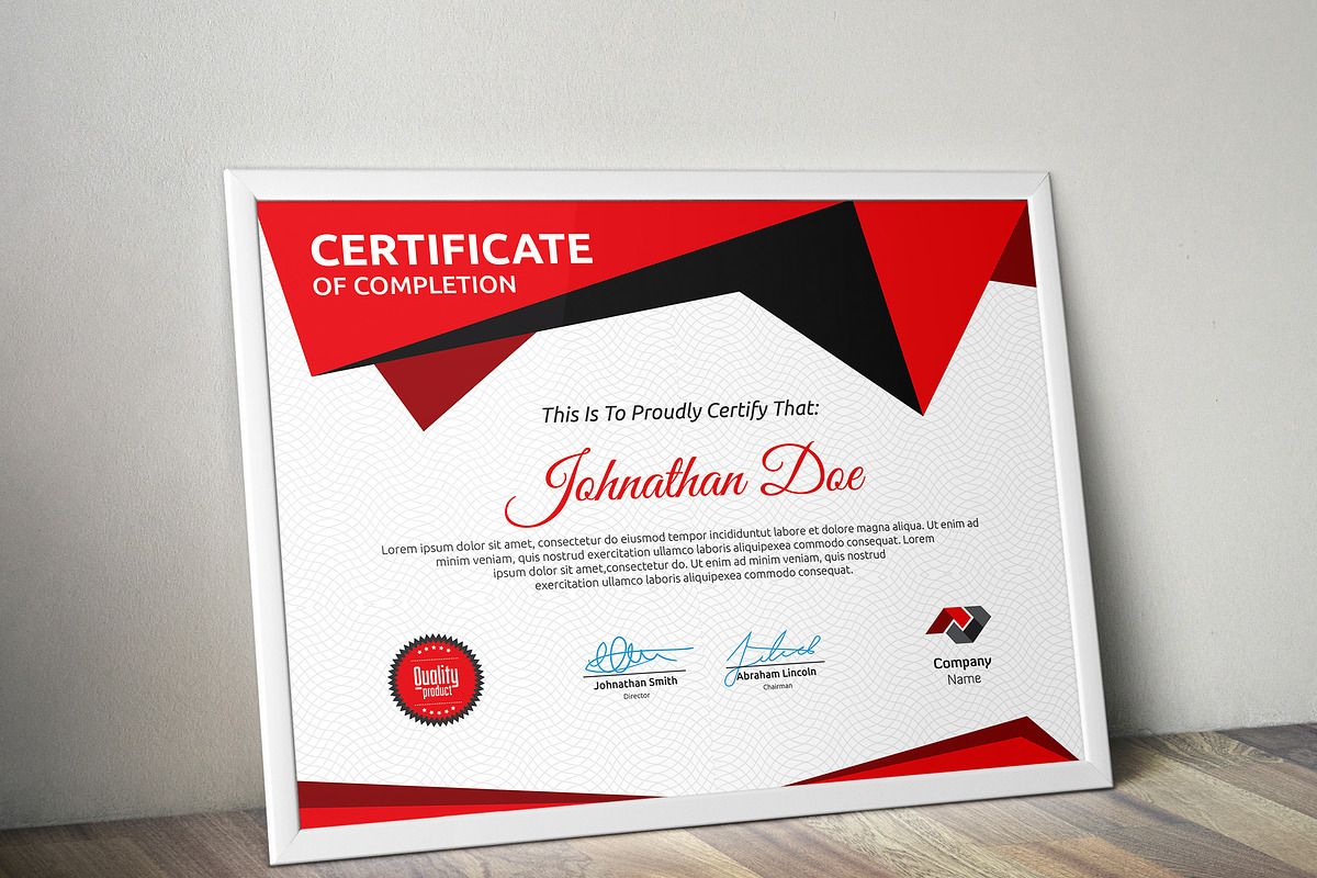 Certificate, a Stationery Template by Curve Design (Photo 1 of 3)