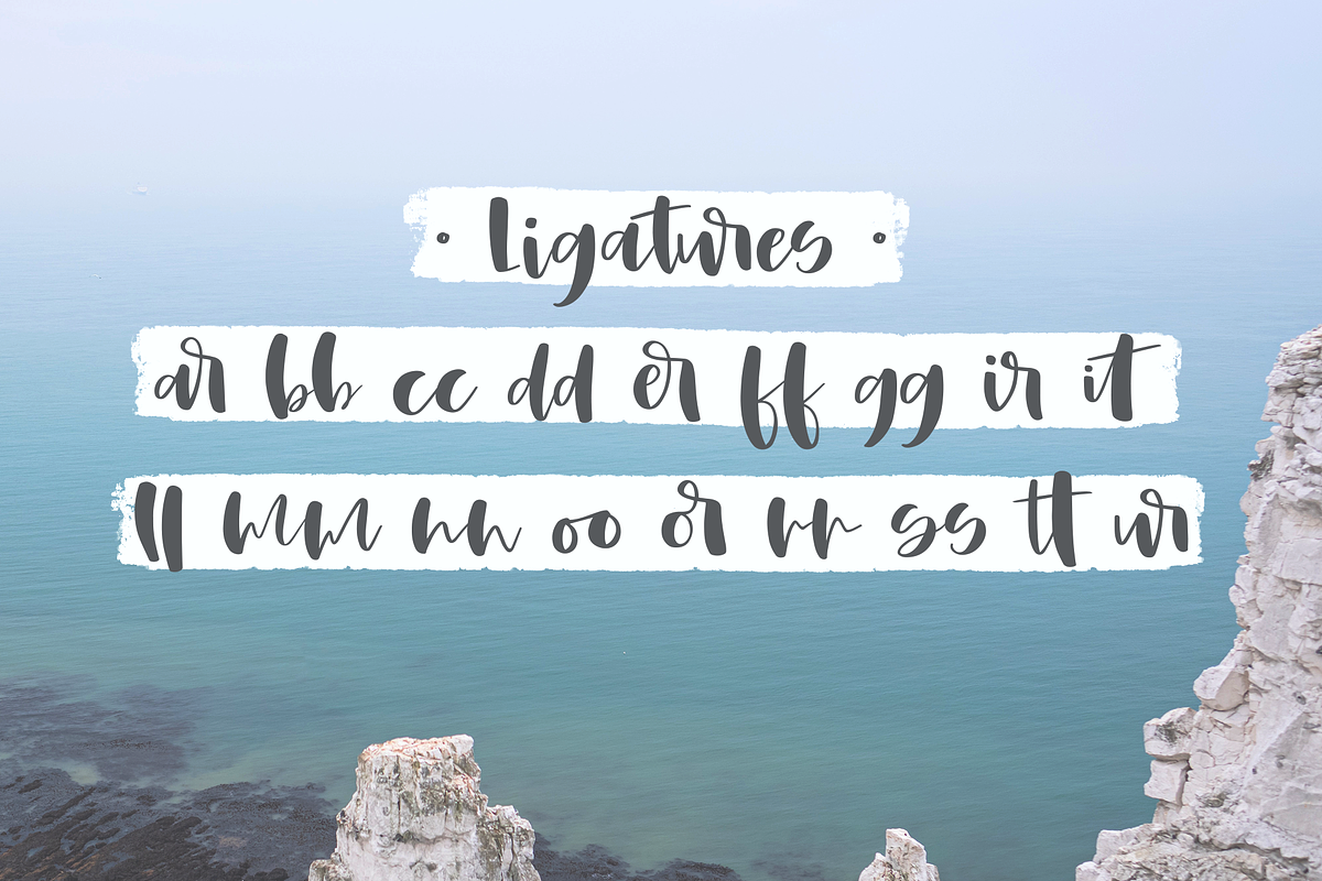 Whitbury, a modern calligraphy font preview 4