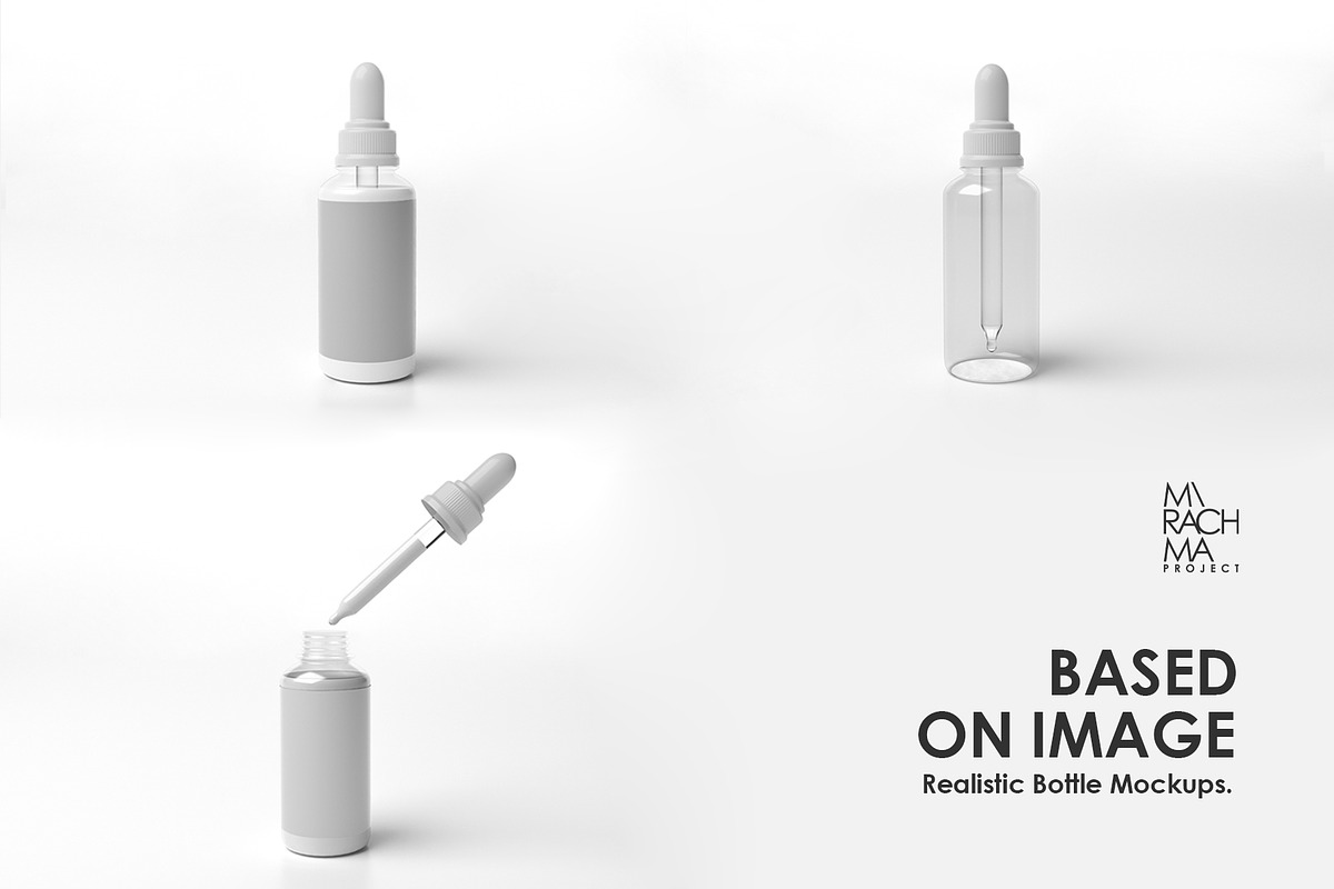 Dropper Bottle Mockup Set, a Product Mockup by Mirachma Project (Photo 2 of 7)
