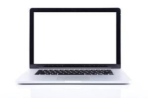 Laptop with blank screen stock photo containing laptop and blank